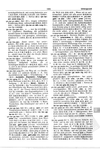 朗氏德汉双解大词典（修订版）1895页