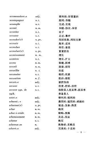 法语TEF常用词汇-5