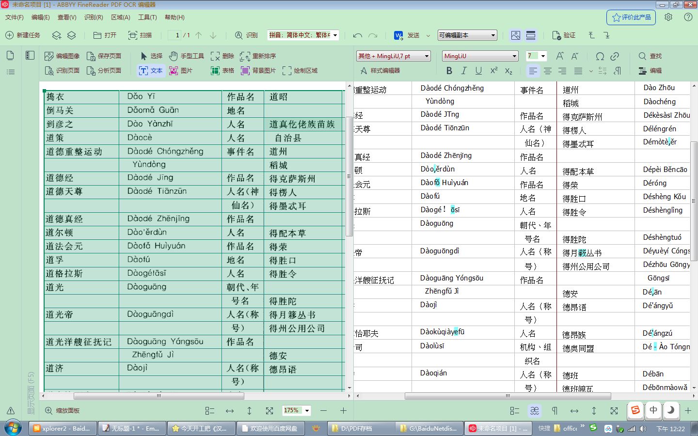 今天开工把《汉语拼音词汇：专名部分（草案）》这本书做成词典- 技术交流与词典编修- FreeMdict Forum